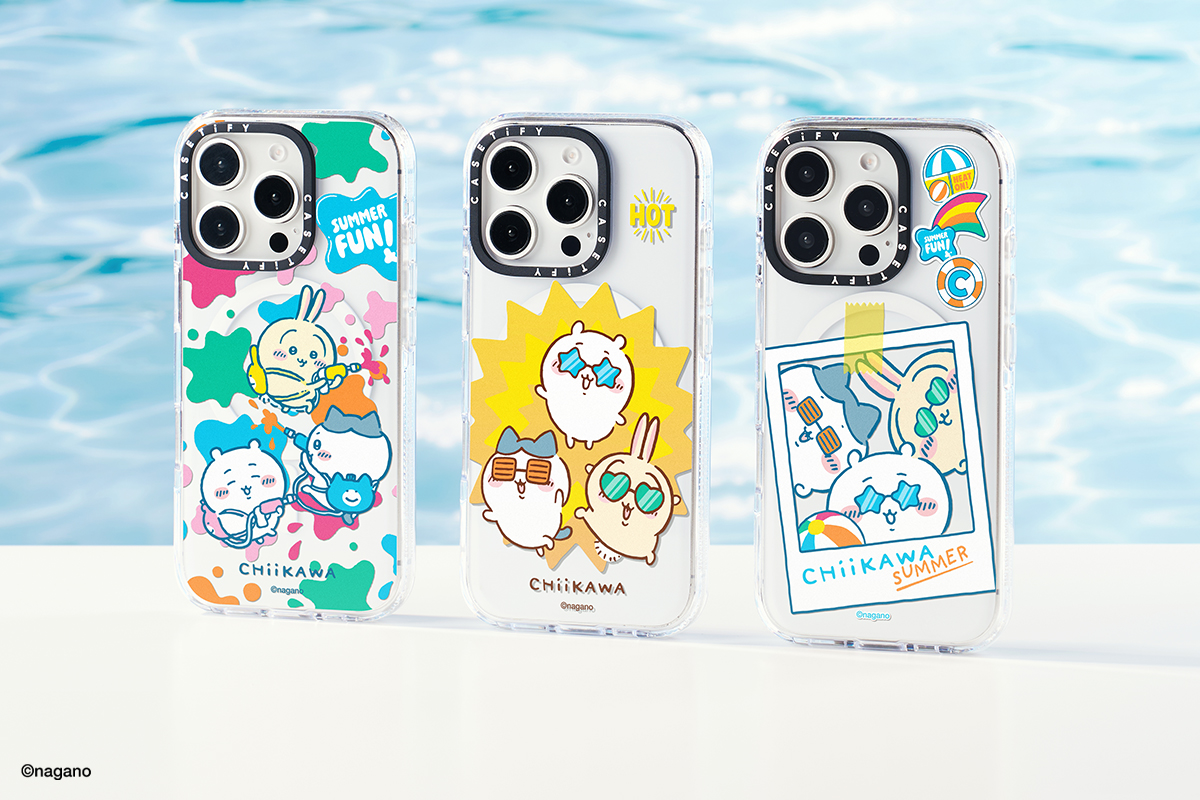 Chiikawa 聯乘 CASETiFY 第 2 彈！手機殻、耳機保護殼換上夏日陽光造型
